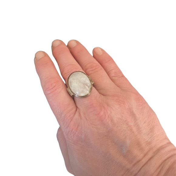 Moonstone ring size 8 - Picture 5 of 9